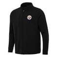 thumbnail image 1 of Men's Antigua  Black Pittsburgh Steelers Regard Full-Zip Jacket, 1 of 1
