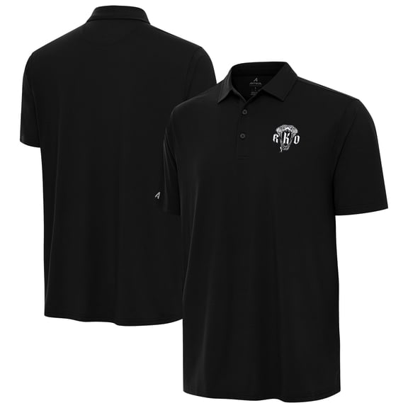 Men's Antigua Black Randy Orton Era Polo