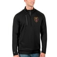 thumbnail image 1 of Men's Antigua Black Real Salt Lake Generation Quarter-Zip Pullover Jacket, 1 of 1