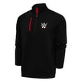 thumbnail image 1 of Men's Antigua Black/Red WWE Generation Quarter-Zip Pullover Top, 1 of 1