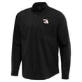 thumbnail image 1 of Men's Antigua  Black Richard Childress Racing Flight Woven Tri-Blend Long Sleeve Button-Down Shirt, 1 of 1