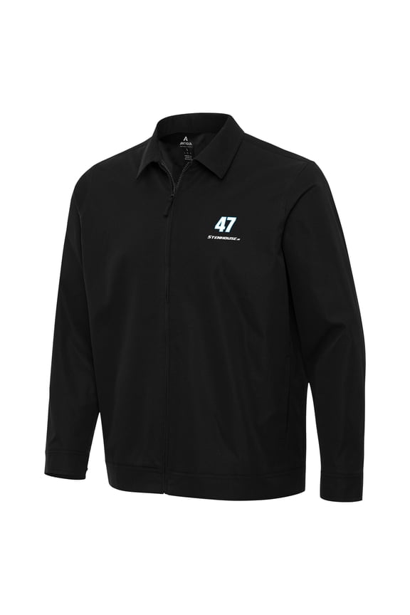 Men's Antigua Black Ricky Stenhouse Jr. Pivot Full-Zip Jacket
