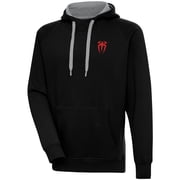 Mens Antigua Black Roman Reigns Victory Pullover Hoodie