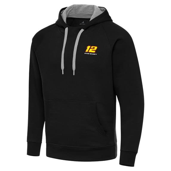 Men's Antigua Black Ryan Blaney Victory Pullover Hoodie