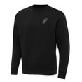 thumbnail image 1 of Men's Antigua Black San Antonio Spurs Big & Tall Victory Crew Neck Pullover Sweatshirt, 1 of 1