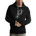 thumbnail image 1 of Men's Antigua Black San Antonio Spurs Team Logo Victory Pullover Hoodie, 1 of 1