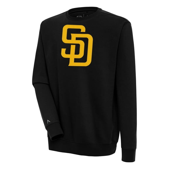 Men's Antigua  Black San Diego Padres Victory Pullover Sweatshirt