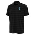 thumbnail image 1 of Men's Antigua Black Seattle Kraken Tunnel Polo, 1 of 1