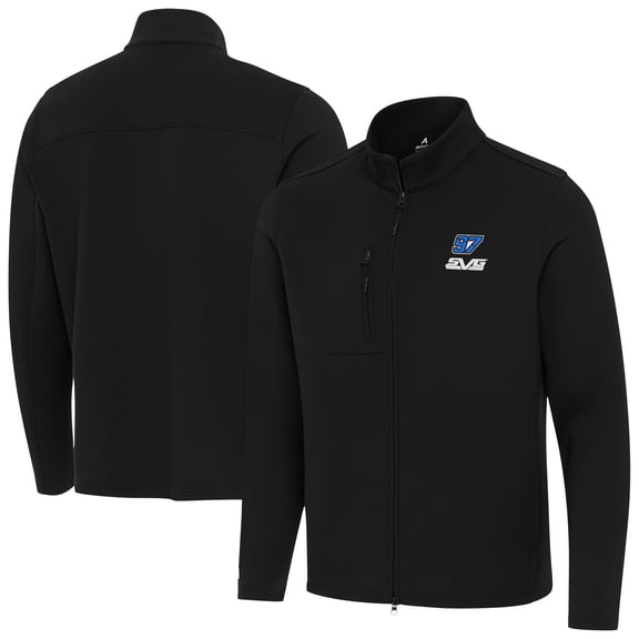 Men's Antigua Black Shane van Gisbergen Objection Full-Zip Jacket