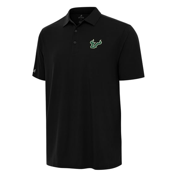 Men's Antigua Black South Florida Bulls Era Polo