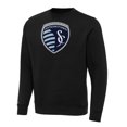 thumbnail image 1 of Men's Antigua Black Sporting Kansas City Big & Tall Team Crest Victory Pullover Sweatshirt, 1 of 1
