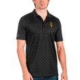 thumbnail image 1 of Men's Antigua Black/Steel Arizona State Sun Devils Spark Polo, 1 of 1