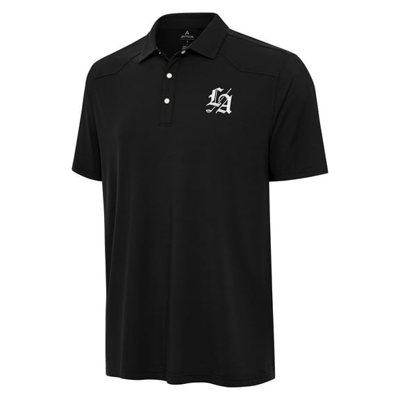 Men's Antigua Black TGL Los Angeles Golf Club Western Performance Polo