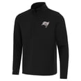 thumbnail image 1 of Men's Antigua  Black Tampa Bay Buccaneers Insider Quarter-Zip Jacket, 1 of 2