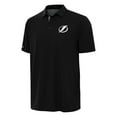 thumbnail image 1 of Men's Antigua Black Tampa Bay Lightning Era Polo, 1 of 1