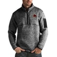 thumbnail image 1 of Men's Antigua Black Texas State Bobcats Fortune Big & Tall Quarter-Zip Pullover Jacket, 1 of 1