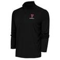 thumbnail image 1 of Men's Antigua Black Texas Tech Red Raiders Baseball Tribute Quarter-Zip Pullover Top, 1 of 1