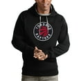 thumbnail image 1 of Men's Antigua Black Toronto Raptors Team Logo Victory Pullover Hoodie, 1 of 1