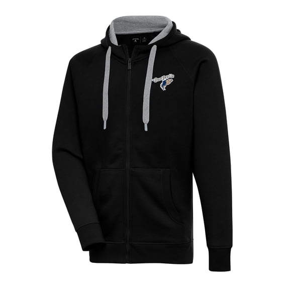 Men's Antigua Black Tri-City Dust Devils Victory Full-Zip Hoodie