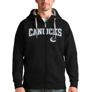 Women's Antigua Heather Black Vancouver Canucks Logo Action