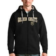 thumbnail image 1 of Men's Antigua Black Vegas Golden Knights Wordmark Victory Full-Zip Hoodie, 1 of 1
