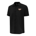 thumbnail image 1 of Men's Antigua  Black Virginia Tech Hokies Activate Woven Short Sleeve Button-Up Shirt, 1 of 1