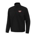 thumbnail image 1 of Men's Antigua Black Virginia Tech Hokies Brisk Quarter-Zip Windbreaker, 1 of 1