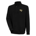thumbnail image 1 of Men's Antigua  Black Wake Forest Demon Deacons Victory Quarter-Zip Pullover Top, 1 of 1