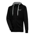 thumbnail image 1 of Men's Antigua  Black Washington Capitals Metallic Logo Victory Full-Zip Hoodie, 1 of 1