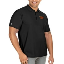 Men's Antigua Black Washington Commanders Big & Tall Legacy Pique Polo