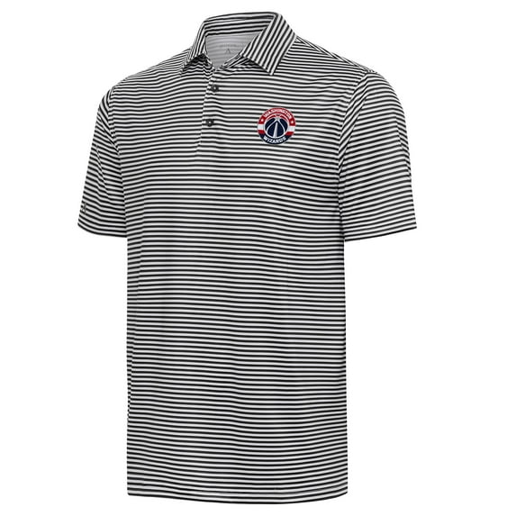 Men's Antigua Black Washington Wizards Skills Polo