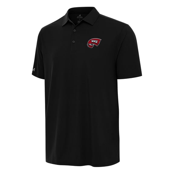 Men's Antigua Black Western Kentucky Hilltoppers Era Polo
