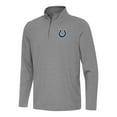 thumbnail image 1 of Men's Antigua  Black/White Indianapolis Colts Twine Quarter-Zip Jacket, 1 of 1