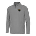 thumbnail image 1 of Men's Antigua  Black/White Jacksonville Jaguars Twine Quarter-Zip Jacket, 1 of 1