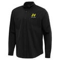 thumbnail image 1 of Men's Antigua  Black William Byron Flight Woven Tri-Blend Long Sleeve Button-Down Shirt, 1 of 1