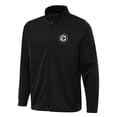 thumbnail image 1 of Men's Antigua Black Winnipeg Jets Links 2 Full-Zip Golf Jacket, 1 of 1