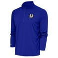 thumbnail image 1 of Men's Antigua Blue Dallas Mavericks Metallic Logo Tribute Quarter-Zip Top, 1 of 1
