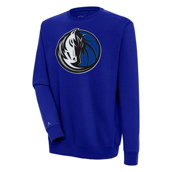 Men's Antigua Blue Dallas Mavericks Victory Pullover Sweatshirt
