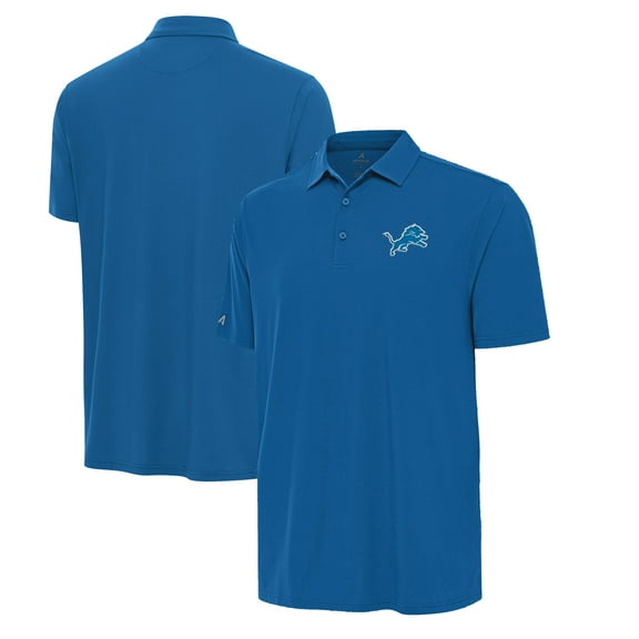 Men's Antigua Blue Detroit Lions Era Polo