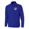 thumbnail image 1 of Men's Antigua Blue FC Cincinnati Perilous Quarter-Zip Pullover Top, 1 of 1