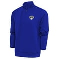 thumbnail image 1 of Men's Antigua Blue New York Knicks Metallic Logo Generation Quarter-Zip Top, 1 of 1