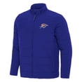 thumbnail image 1 of Men's Antigua Blue Oklahoma City Thunder Swelter Full-Zip Puffer Jacket, 1 of 1