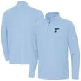 thumbnail image 1 of Men's Antigua Blue St. Louis Blues Twine Quarter-Zip Pullover, 1 of 3