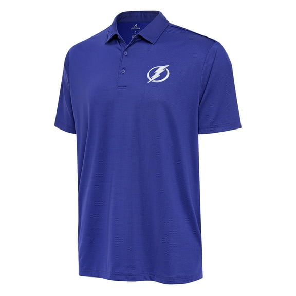 Men's Antigua Blue Tampa Bay Lightning Ellipse Polo