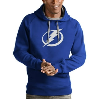 Men's Starter Blue Tampa Bay Lightning Offense Long Sleeve Hoodie T-Shirt  in 2023