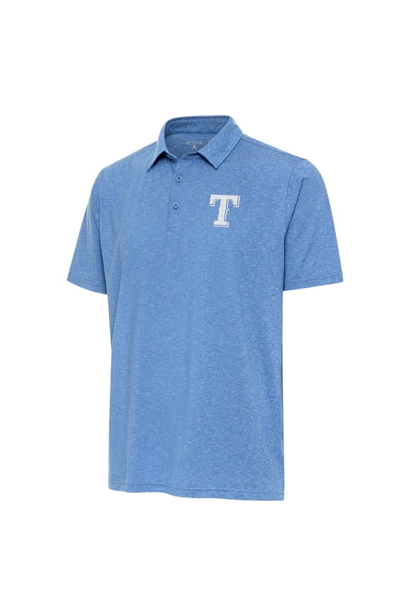 Men's Antigua Blue Texas Rangers Par 3 Polo