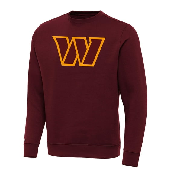 Men's Antigua Burgundy Washington Commanders Victory Pullover Sweatshirt