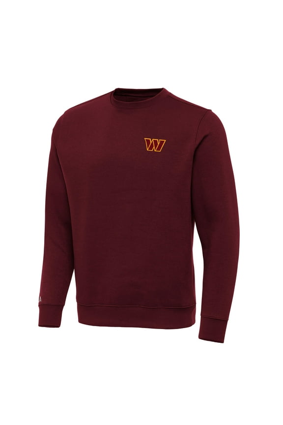Men's Antigua Burgundy Washington Commanders Victory Pullover Sweatshirt