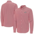 thumbnail image 1 of Men's Antigua Cardinal Arkansas Razorbacks Porter Woven Tri-Blend Long Sleeve Button-Down Shirt, 1 of 3