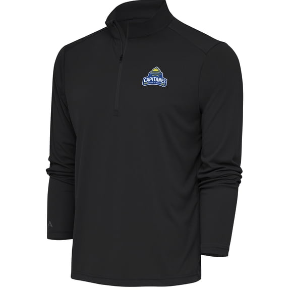 Men's Antigua Charcoal Capitanes de Ciudad de Mexico Tribute Quarter-Zip Pullover Top